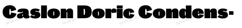 Caslon Doric Condens字体转换